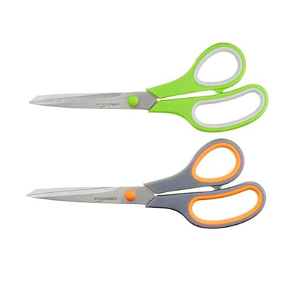 Multipurpose Stainless Steel Scissors for Office (2 Count)