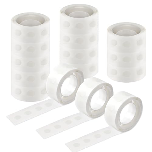 1500Pcs Glue Points Dots 6mm Removable Balloon Glue Adhesive Dots (1500 Count)