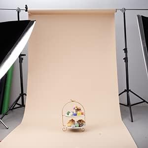 Yizhily Seamless Photography Photo Backdrop Background Paper Roll for Photoshoot 53 inches Wide x 16 feet Long, Wheat