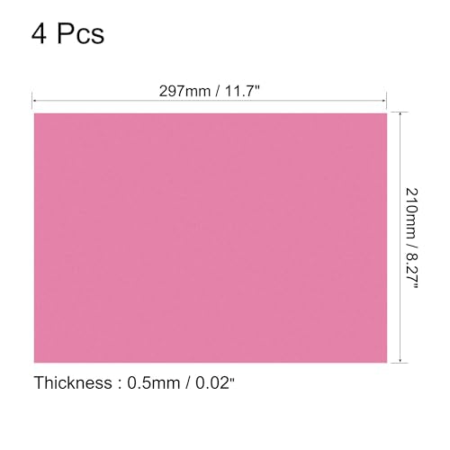 4Pcs A4 Gel Light Lighting Filter Overlay Transparent Color Correction Plastic Vinyl PVC Sheets Photography Television Matte Red