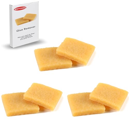 6 Pcs Glue and Residue Eraser Rubber Cement Cleaner for Removing Adhesive and Residues from Paper Plastic and More