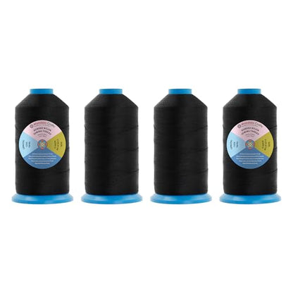 Size 138 420D T135 Black Combo Bonded Nylon Thread (15000 Foot)