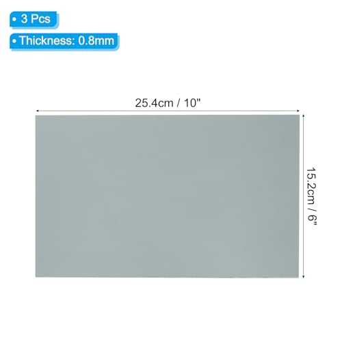 6x10 Inch Anodized Aluminum Sheet Metal (3 Count)