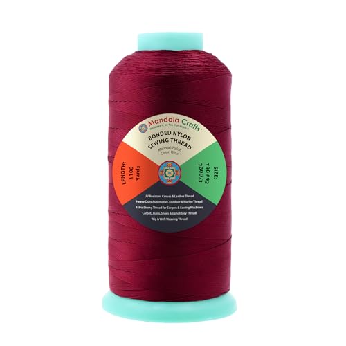 Size 92 280D T90 Wine Bonded Nylon Thread