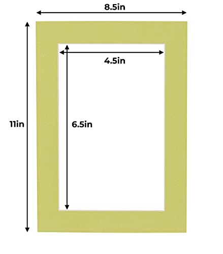 5x7 Mat for 8.5x11 Frame (100 Count)