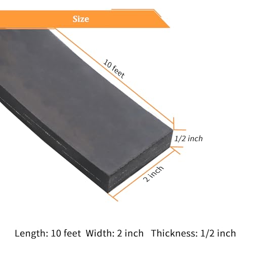 Reinforced Adhesive Solid Rubber Strips Cloth Inserted (10 Foot)