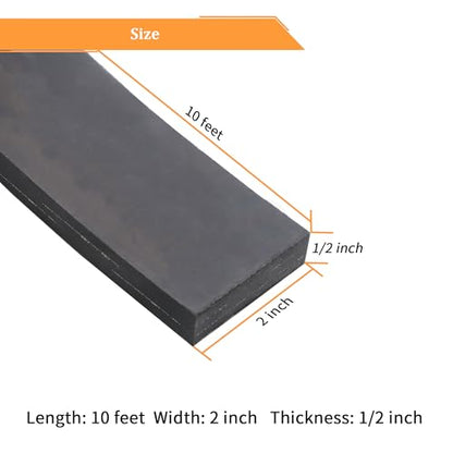 Reinforced Adhesive Solid Rubber Strips Cloth Inserted (10 Foot)