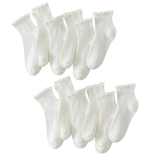 12 Pairs of Ruffle Socks Women (24 count)