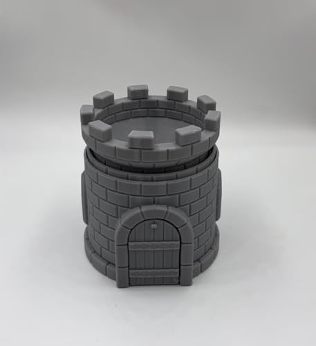 Collapsing Dice Tower and Little Town Houses Scene