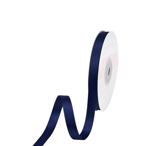 Navy Satin Ribbon 3 (150 Foot)