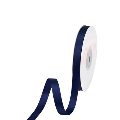 Navy Satin Ribbon 3 (150 Foot)