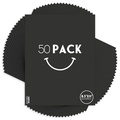 50 Pack 8.5x11 Uncut Photo Mat Matboards