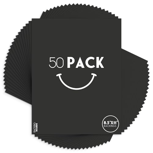 50 Pack 8.5x11 Uncut Photo Mat Matboards
