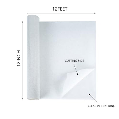 RENLITONG White Glitter Heat Transfer Vinyl HTV Vinyl Rolls