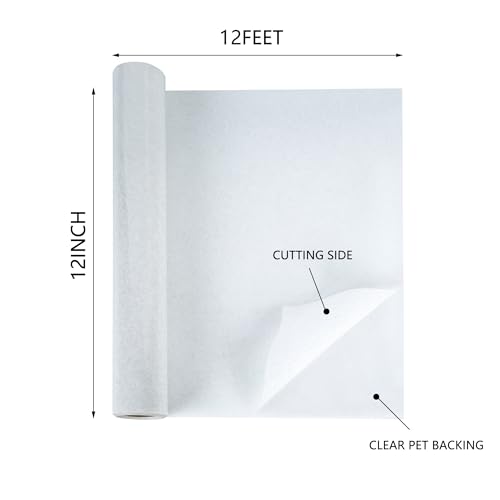 RENLITONG White Glitter Heat Transfer Vinyl HTV Vinyl Rolls