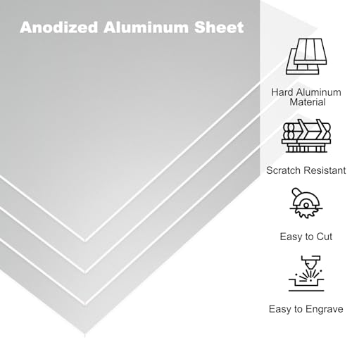 7x5x1 32inch Anodized Aluminum Sheet (10 Count)
