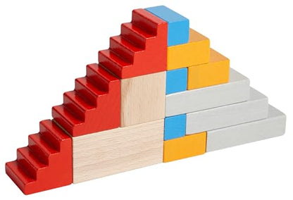 Colored Wooden Building Blocks