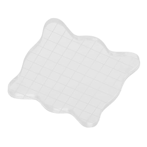 1PC Transparent Acrylic Stamp Blocks with Grid Lines