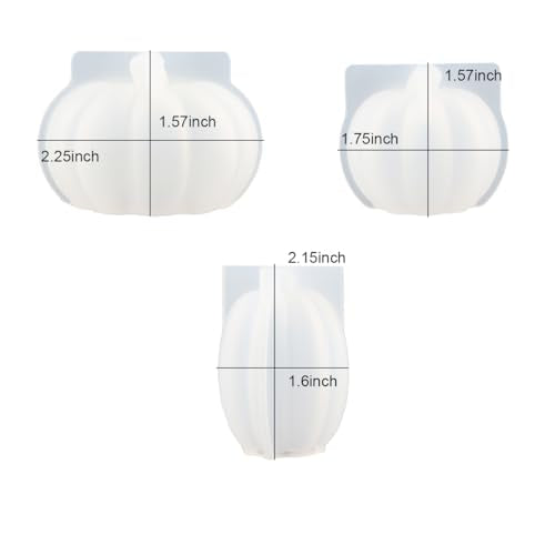 3Pack Mini Pumpkin Resin Molds (3 Count)