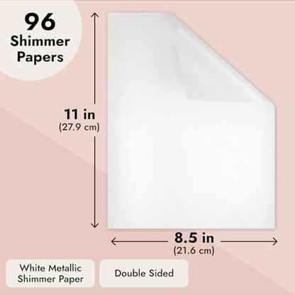 Metallic Shimmer Paper Sheets (96 Count)
