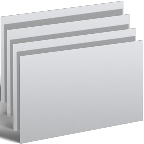 4 Pcs Mild Steel Sheet Cold Rolled 18 Gauge Metal Plate Weldable Metal Sheets for Professional Industrial DIY Use