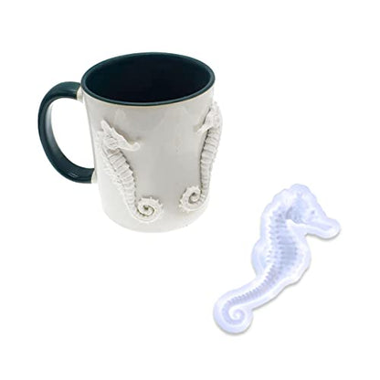 3PCS Marine Starfish Shell Hippocampus Resin Molds
