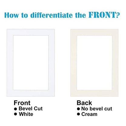 4x6 White Picture Mats Pack of 14