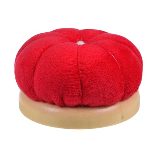 Wooden Base Needle Pincushions Pin Cushions Red
