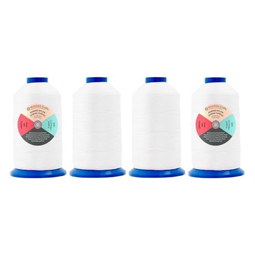 Size 207 630D T210 White Combo Bonded Nylon Thread (9597.74 Foot)