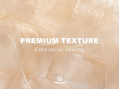 Organza Ribbon 1" x 30 Yd Sheer Gift Wrapping Rose Gold & Cream (3 Count)