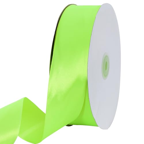 100 Yard Lime Green Satin Ribbon 1