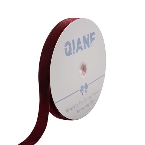 Vintage Burgundy Velvet Ribbon (75 Foot)