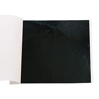 Imitation Gold Leaf Sheets 100 PCS Black (7.33 Sq Ft)