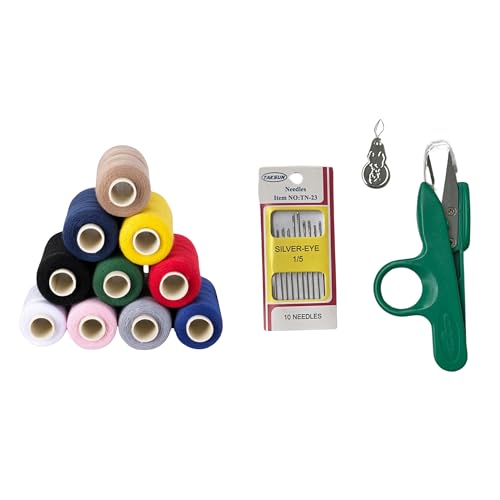 10 Colors Serger Sewing Thread and Small Scissors