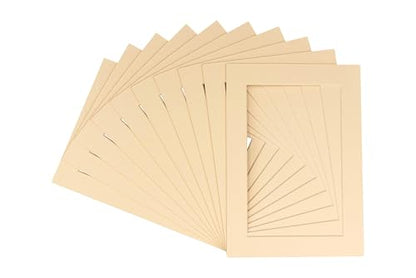 Pack of TEN 11x14 Mats Bevel Cut for 8.5x11 Photos (10 Count)