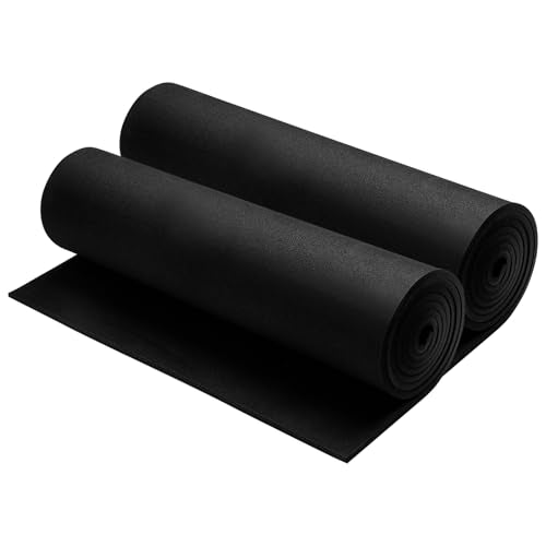 4mm EVA Foam Sheets Roll 16x59in Black 2pcs for Cosplay 90kg (2 Count)