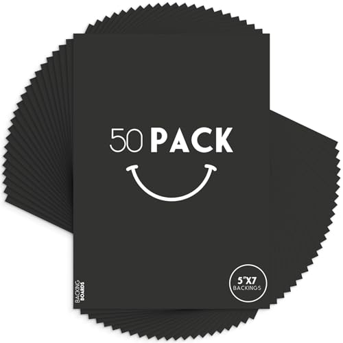 50 Pack 5x7 Uncut Photo Mat Matboards