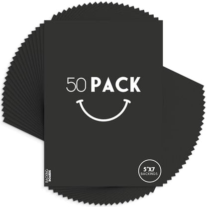 50 Pack 5x7 Uncut Photo Mat Matboards