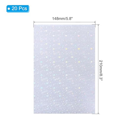 8.3x5.8 Holographic Sticker Paper (20 Count)