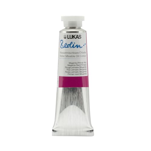 Berlin Pro Artists Water Mixable Oil Paint 37 ml Tube Magenta Red