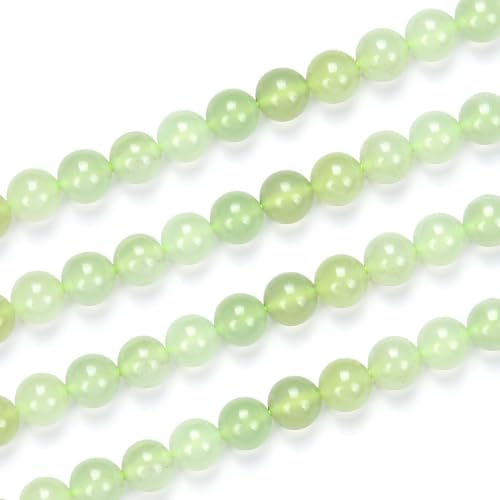 45pcs Adabele Natural New Jade Serpentine Gemstone 8mm Round Beads (44 Count)