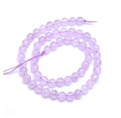 35pcs Adabele Natural Purple Lavender Jade Gemstone 10mm Round Beads (37 Count)