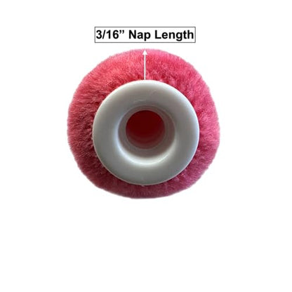 Premium 4 Inch Mohair Mini Paint Roller 6pc Set. 4" Mini Roller Frame + 5 Pack