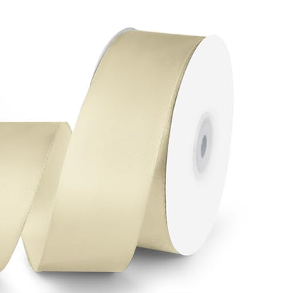 1-1/2" x 50 Yards Ivory Satin Ribbon Crafts Gift Wrapping