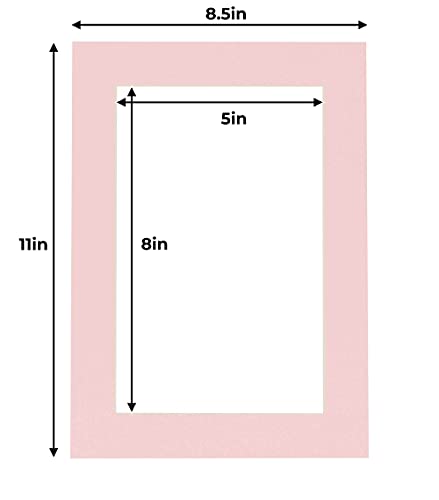 5.5x8.5 Mat for 8.5x11 Frame (100 Count)