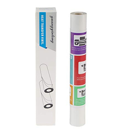 White Heat Transfer Vinyl HTV Rolls (8 Foot)