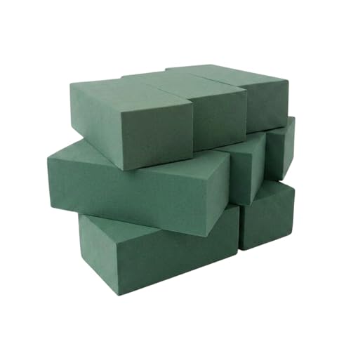 Pack of 8 Dry and Wet Floral Foam Blocks for Fresh and Artificial Flowers (8 Count)