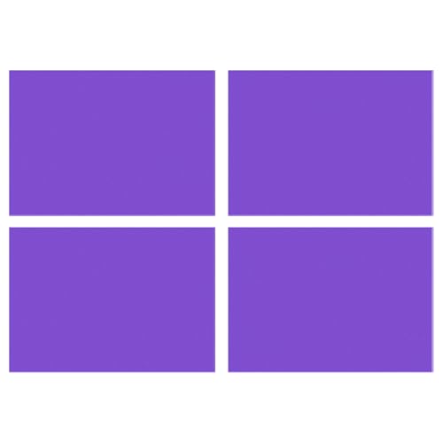 4Pcs Correction Gel Light Filter Overlay PVC Sheets Matte Purple