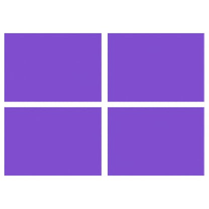 4Pcs Correction Gel Light Filter Overlay PVC Sheets Matte Purple
