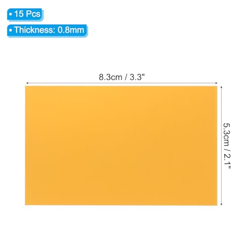2.1x3.3 Inch Anodized Aluminum Sheet Metal (15 Count)